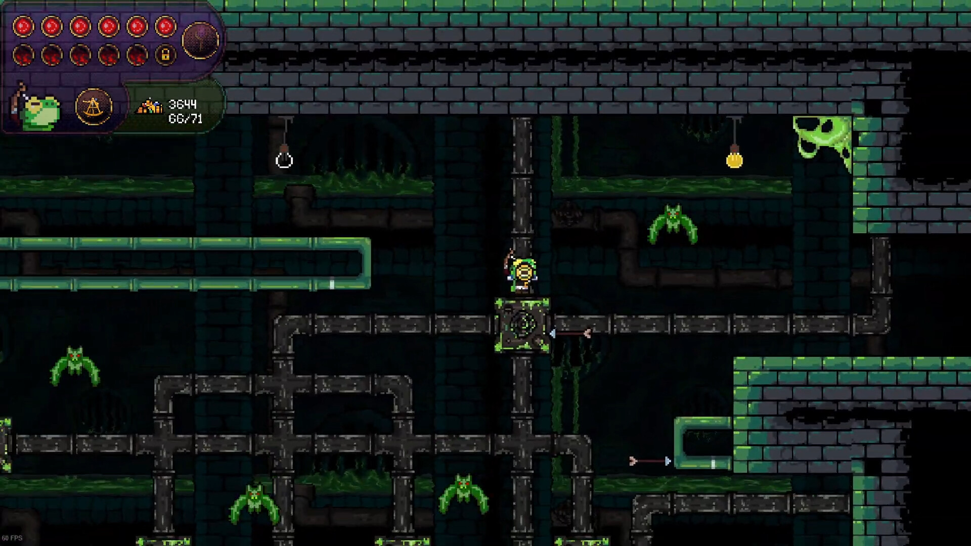 Gameplay scene in the prison