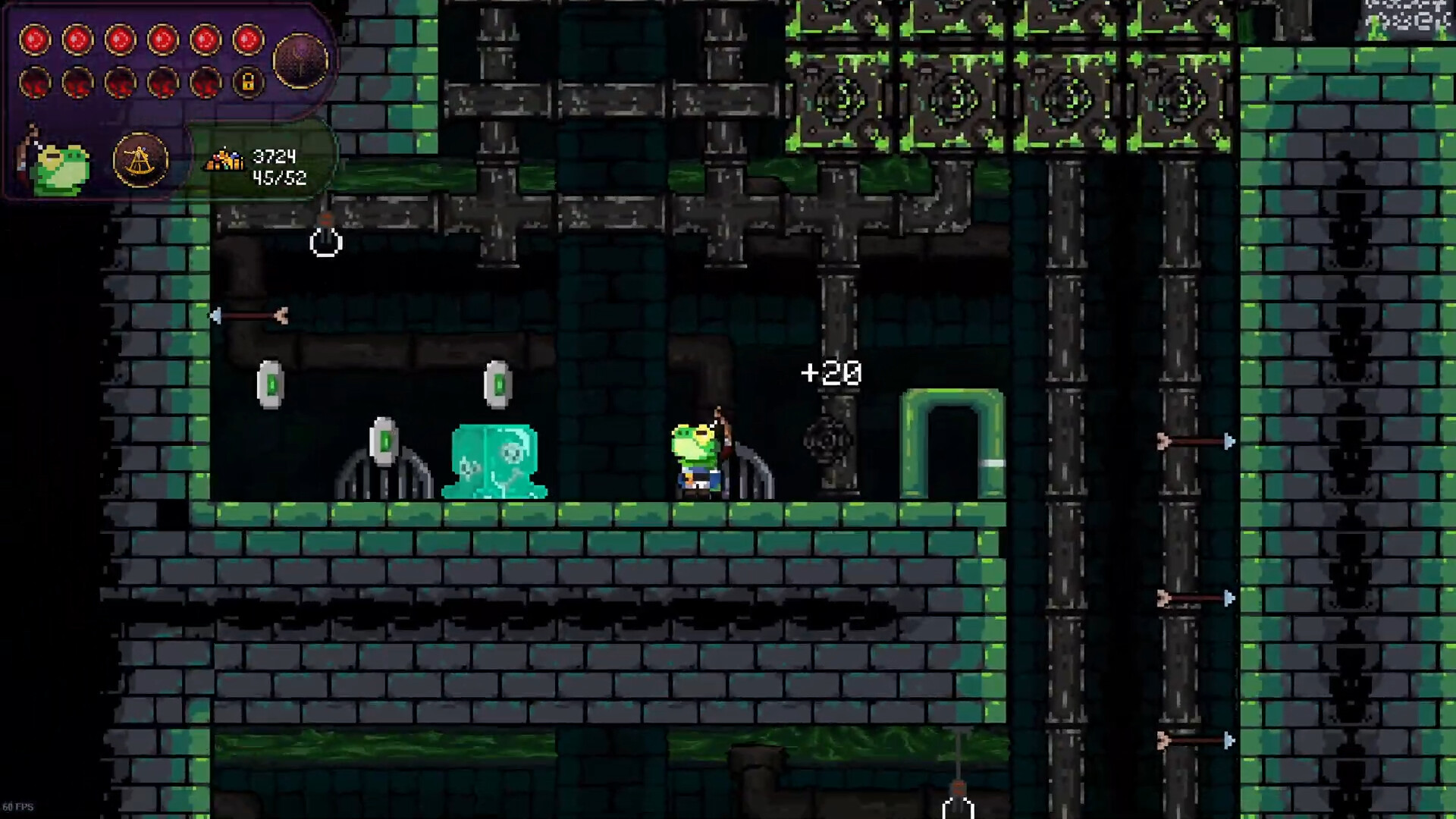 Gameplay scene with treasure